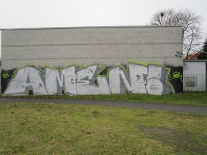 Graffitientfernung Oldenburg Am Wendehafen vorher